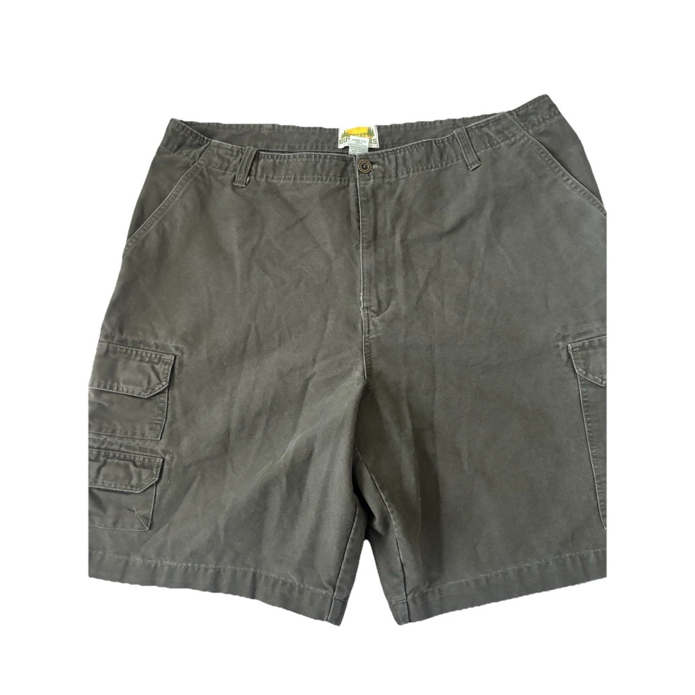Merrell Great Outdoors Cargo Shorts 40x10 Olive Cotton Outdoor Hiking Utility